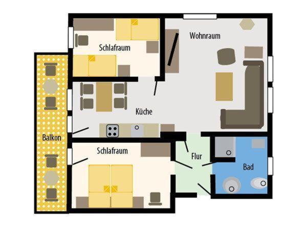 Haus-Karin-Ferienwohnung-2 Büsum Esterno foto